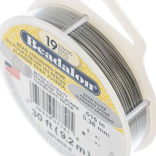 Beadalon Satin Silver 19-Strand Wire – 30 Ft 1