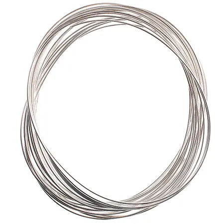 Beadalon Silver-Plated Oval Memory Wire Bracelet – 0.35 Oz 1