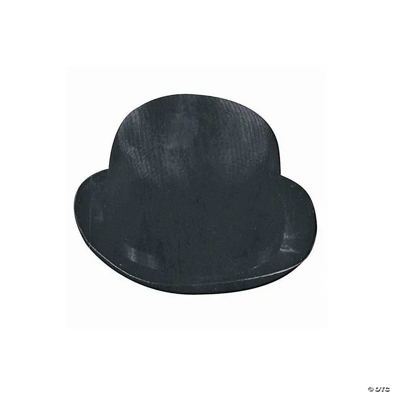 Black Faux Silk Derby Hat For Men And Women 1