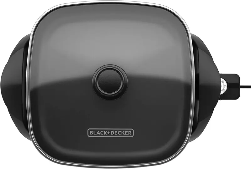 Black+Decker 12-Inch Electric Skillet – Even-Heat Cooking Surface With Temperature Dial 1
