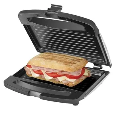 Black+Decker Panini Press – Dual-Plate Grill For Sandwiches, Burgers & More 1