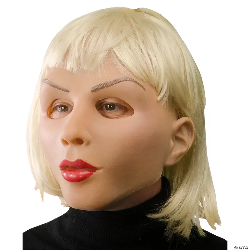 Blonde Beautiful Latex Mask – Elegant, Stylish Portrait-Inspired Design 1