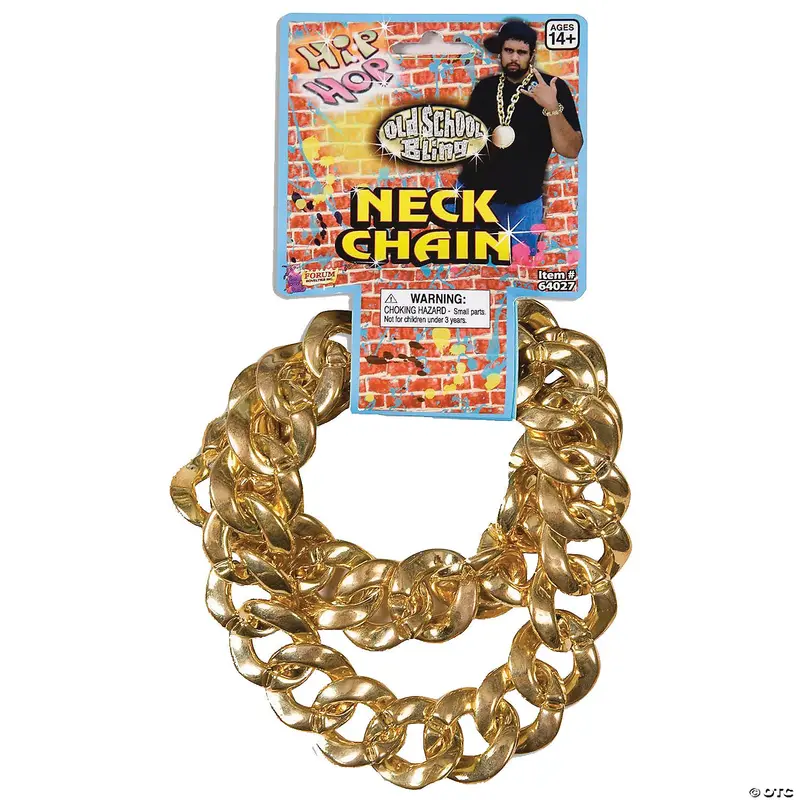 Bold Hip Hop Gold Tone Chain Necklace For Men 1