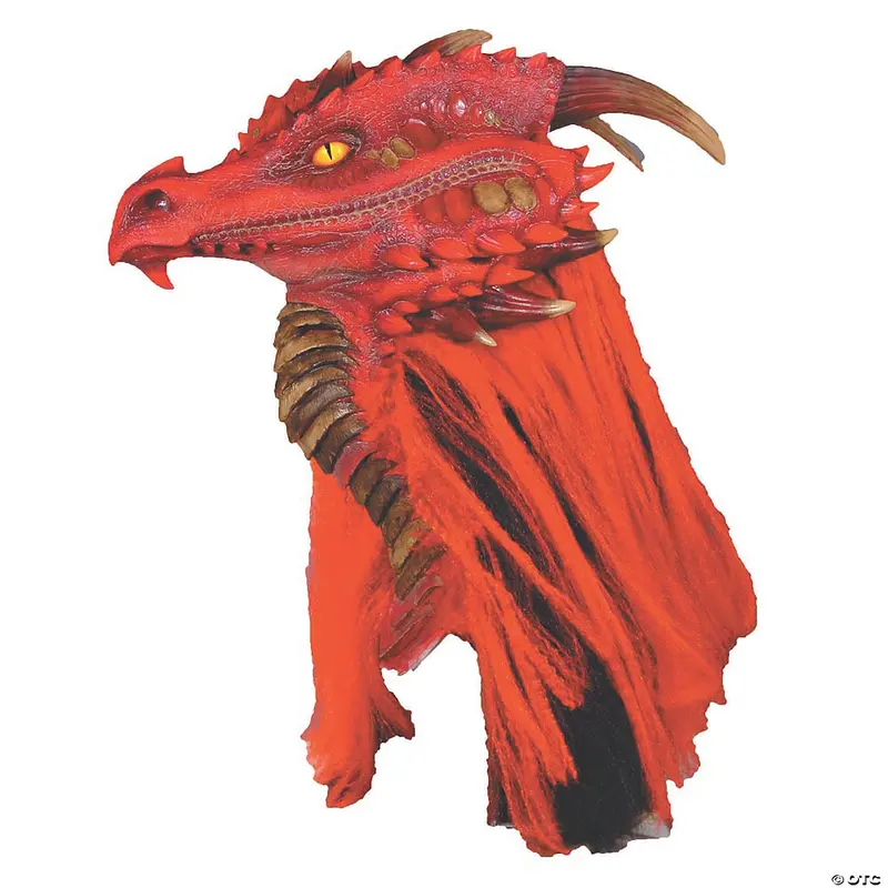 Brimstone-Themed Dragon Mask With Fiery Accents 1