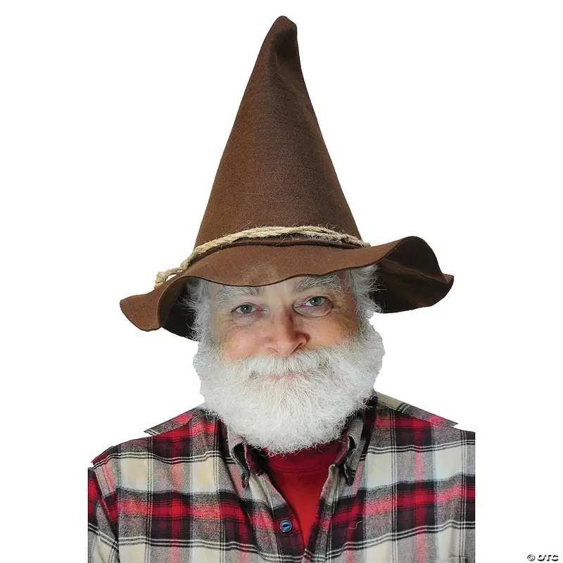 Brown Scarecrow Hat With Rope Band – Rustic Farm-Themed Adult Headwear 1