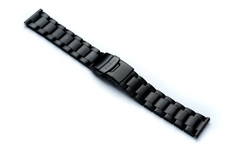 Brushed Black Stainless Steel Bracelet – Sleek Eoniq Design Without Endlinks 1