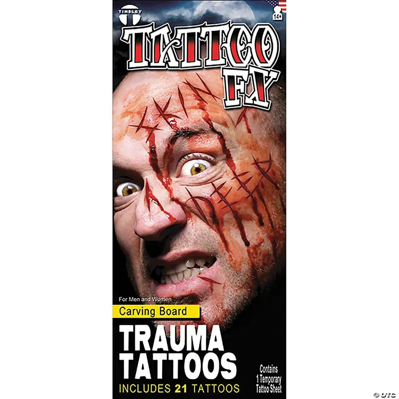 Carved Boared Skin Fx Tattoo 1