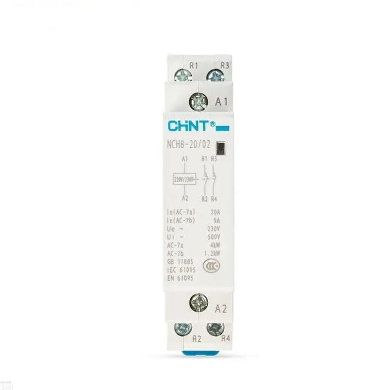 Chint Nch8 Series Modular Ac Contactors – Compact, Din-Rail Mountable For Residential Lighting & Load Control 1