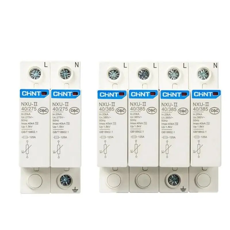 Chint Nxu-Ii Modular Spd – 2P/3P/4P Surge Arrester With Ratings From 15Ka To 100Ka 1