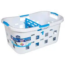 Clorox 2-In-1 Laundry Basket With Divider – Plastic Sorting Hamper Featuring Odor Protection & Ergonomic Grip Handles (2-Bushel, Wide Design) 1