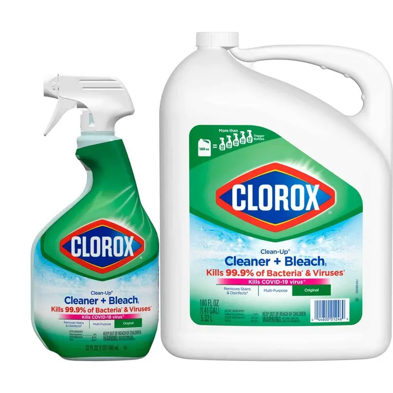 Clorox Clean-Up Disinfectant Spray – Bleach-Based Cleaner In Two Sizes: 5.32L + 946Ml Bundle 1