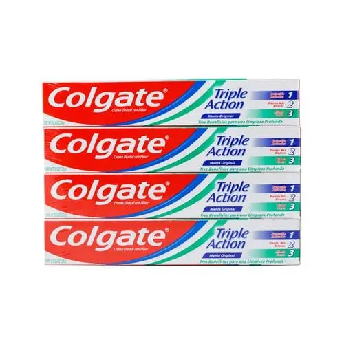 Colgate Triple Action Toothpaste – Mint Flavor, 4-Pack, 237 Ml (8 Oz) Tubes 1