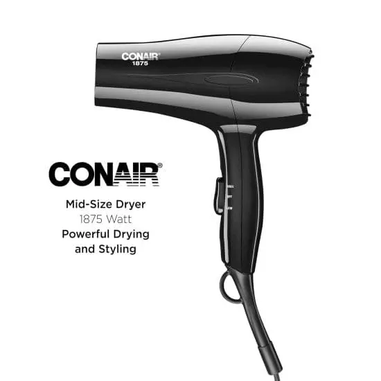 Conair C-303Npn 1875W Mid-Size Hair Dryer – Universal Heat & Speed Settings For All Hair Types 1