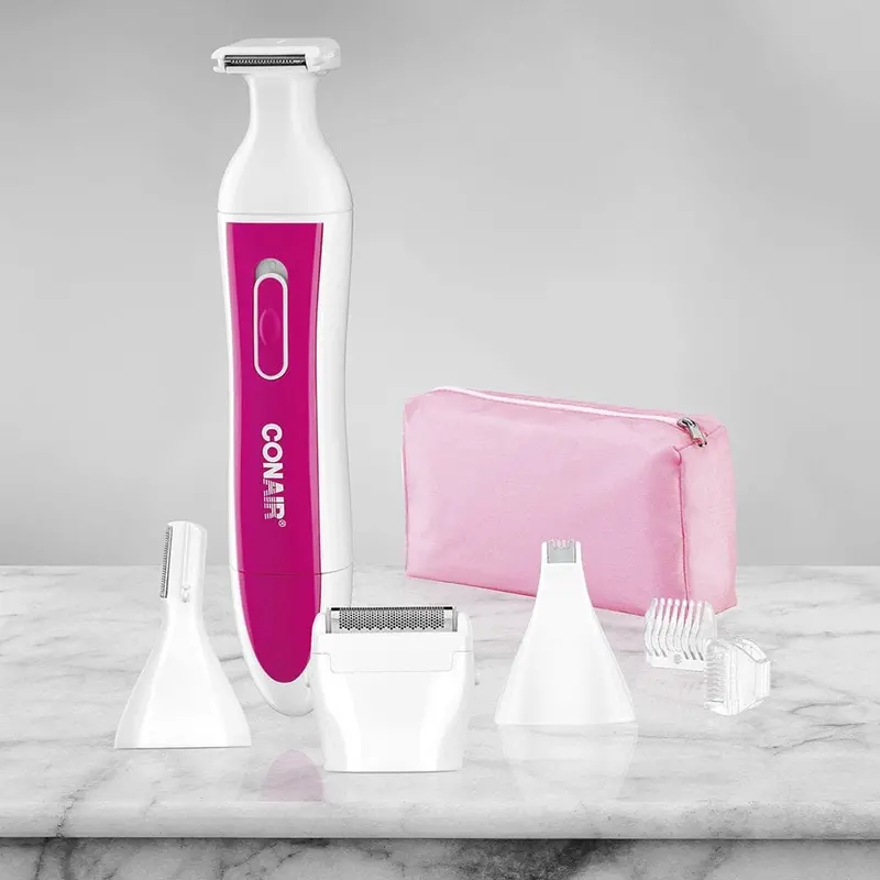 Conair Smooth Ladies’ All-In-One Battery-Powered Groomer – Cordless, Wet/Dry Shaver For Total Body Care (Lpg1N) 1