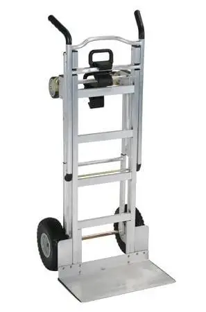 Cosco 1000-Lb Capacity 3-In-1 Convertible Pneumatic Hand Truck – Upright, 4-Wheel Cart, Or Assisted 4-Wheel Mode (Model 206260) 1