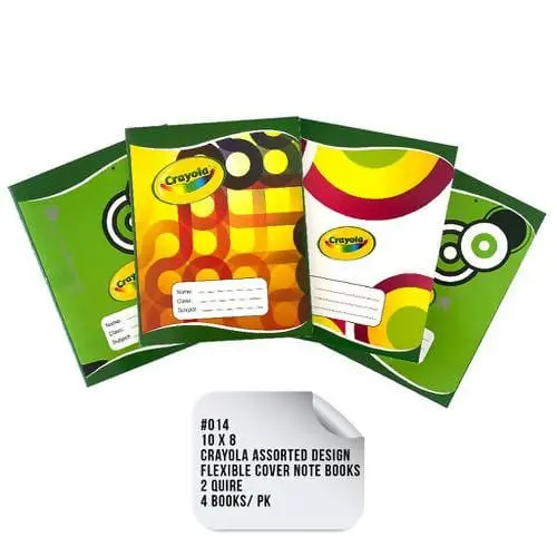 Crayola Flexible Hardcover Notebooks (4-Pack) – Lightweight, Sturdy & Travel-Friendly Writing Books 1