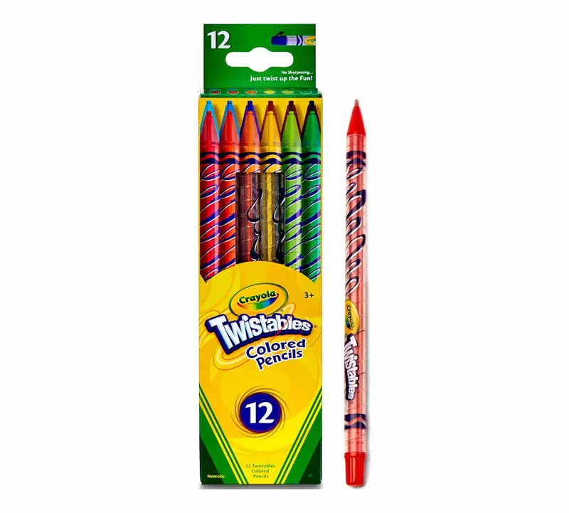 Crayola Twistable Colored Pencils – 12-Piece No-Sharpen Required Set 1