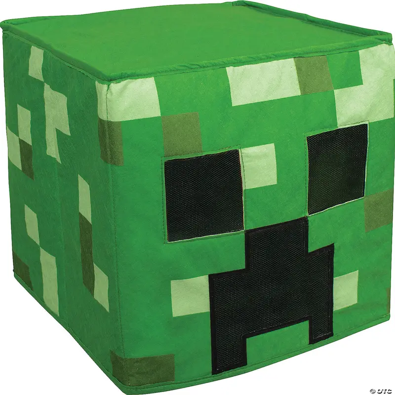 Creeper-Themed Block Headpiece For Costumes 1