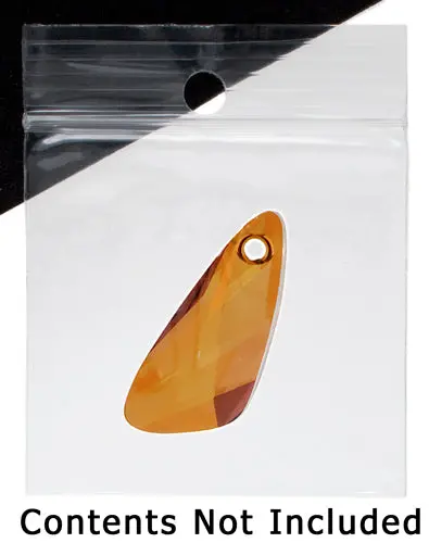 Crystal Clear Resealable Zip Bag – With Hanging Hole 1