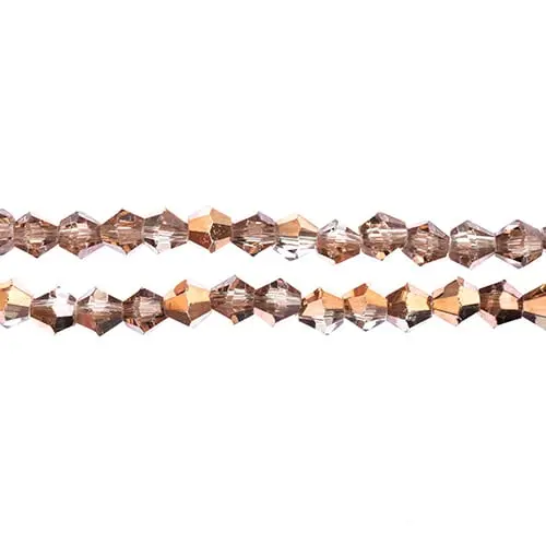 Crystal Lane 4Mm Crystal With Half-Copper Iris Bicone Beads – 2-Strand 7-Inch String (~96 Pcs) 1