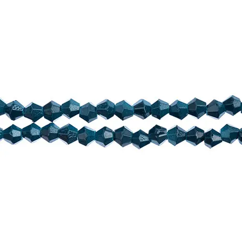 Crystal Lane 4Mm Opaque Dark Blue Bicone Beads – 2-Strand 7-Inch String (~96 Pcs) 1