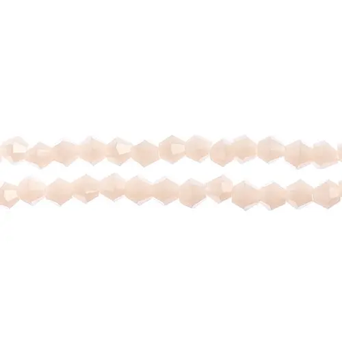 Crystal Lane 4Mm Opaque Light Cream Bicone Beads – 2-Strand 7-Inch Pack (Approx. 96 Pieces) 1