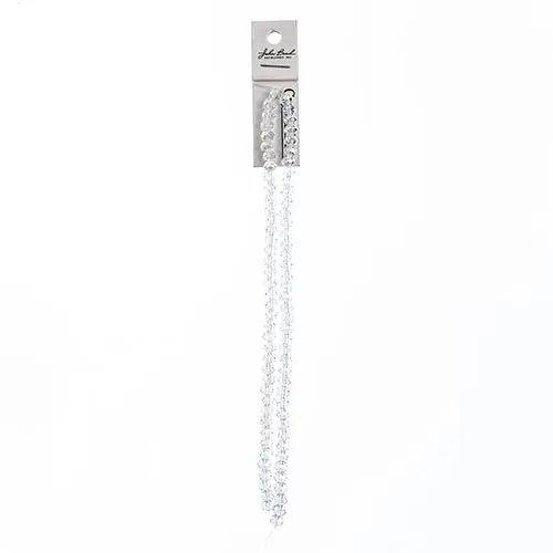 Crystal Lane Crystal Ab Transparent Rondelle Beads – 4X6Mm, 2-Strand 7-Inch Necklace Spacer (Approx. 78 Pieces) 1