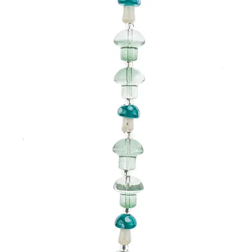 Crystal Lane Mushroom-Themed Bead Mix – 7-Inch Diy Floral Strand 1
