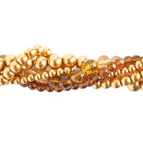 Crystal Lane Twisted Bead Strand Mix – Organic Curly Willow Texture 1