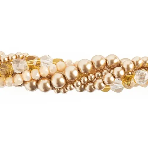 Crystal Lane Twisted Bead Strand Mix – Playful Butterfly Weed Pattern 1