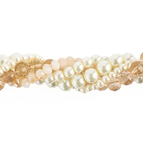 Crystal Lane Twisted Bead Strand – Pussywillow Pattern 1