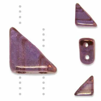 Czech Glass Tango 2-Hole Beads – Transparent Colors, 6Mm, ~5.3G Vial 1