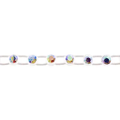 Czech Rhinestone Elastic Band – Single-Row Ss13 Crystals 1