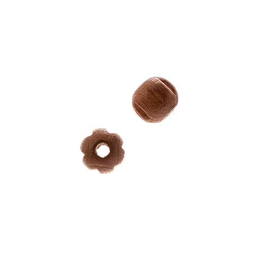 Dark Brown Rigged Round Euro Wood Beads – 6Mm, Pack Of 100 1