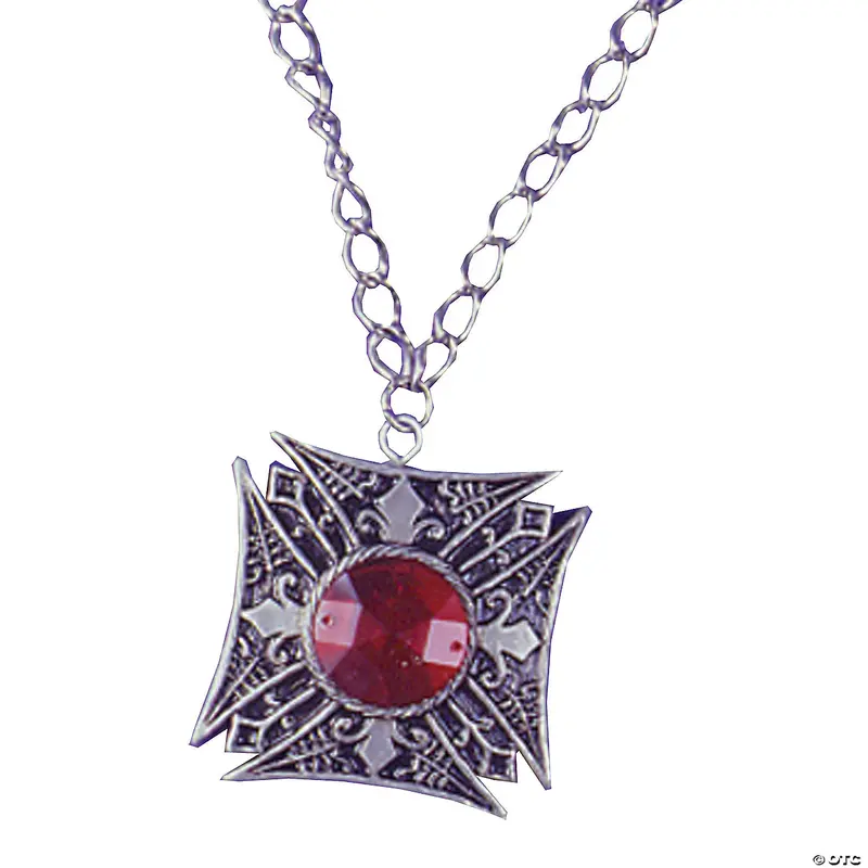 Dark Fantasy Vampire-Themed Medallion Necklace 1
