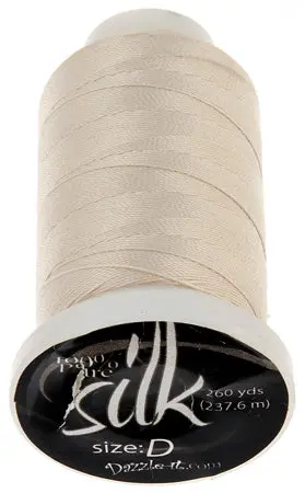 Dazzle-It Silk Beading Thread D (5.9 Lbs) – 260-Yard Spool 3