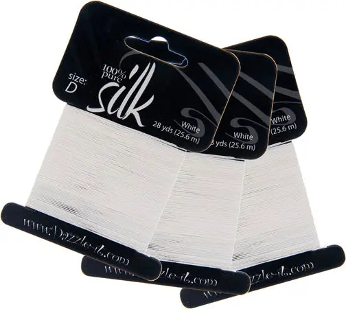 Dazzle-It Silk Beading Thread D (5.9 Lbs) – 28-Yard Spool 2