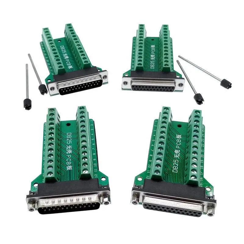 Db25 Rs232 Terminal Interface Module – Male/Female D-Sub Adapter For Serial Signal Conversion 1