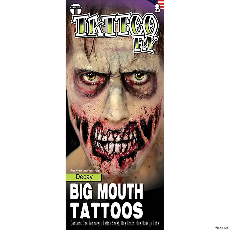 Decay-Themed Big Mouth Fx Tattoo Kit 1