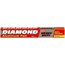 Diamond Heavy-Duty Aluminum Foil, 16 Sq Ft – Tear-Resistant, Heat-Retaining Wrap For Baking And Grilling (01090072140) 1