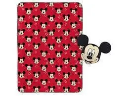 Disney Mickey Mouse Nogginz Pillow & Plush Blanket Set – 62" X 90" Soft Cozy Throw For Kids 1