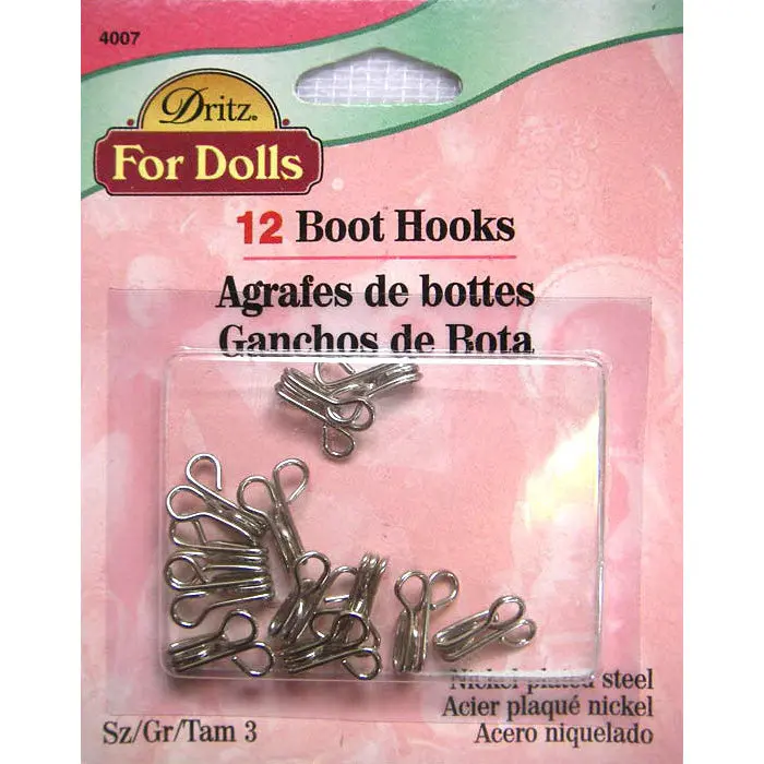 Doll-Sized Boot Hooks For Realistic Footwear Styling 1