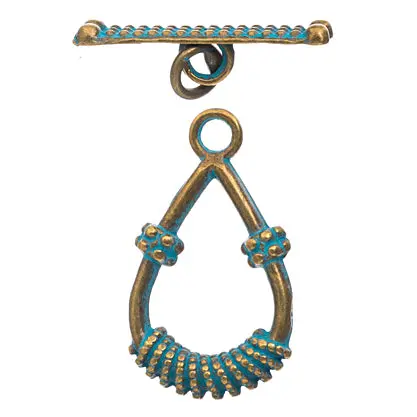 Drop-Style Fancy Toggle Clasp – 25×20Mm 1
