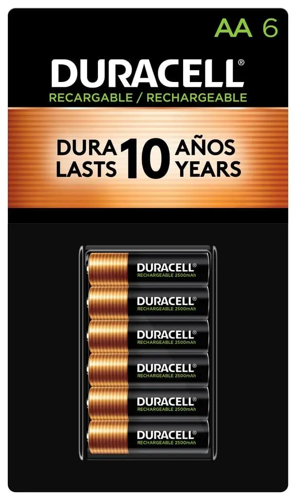 Duracell Rechargeable Aa Batteries (6-Pack, Nimh) – High-Capacity Power For Digital Cameras, Toys, And Remote Controls 1