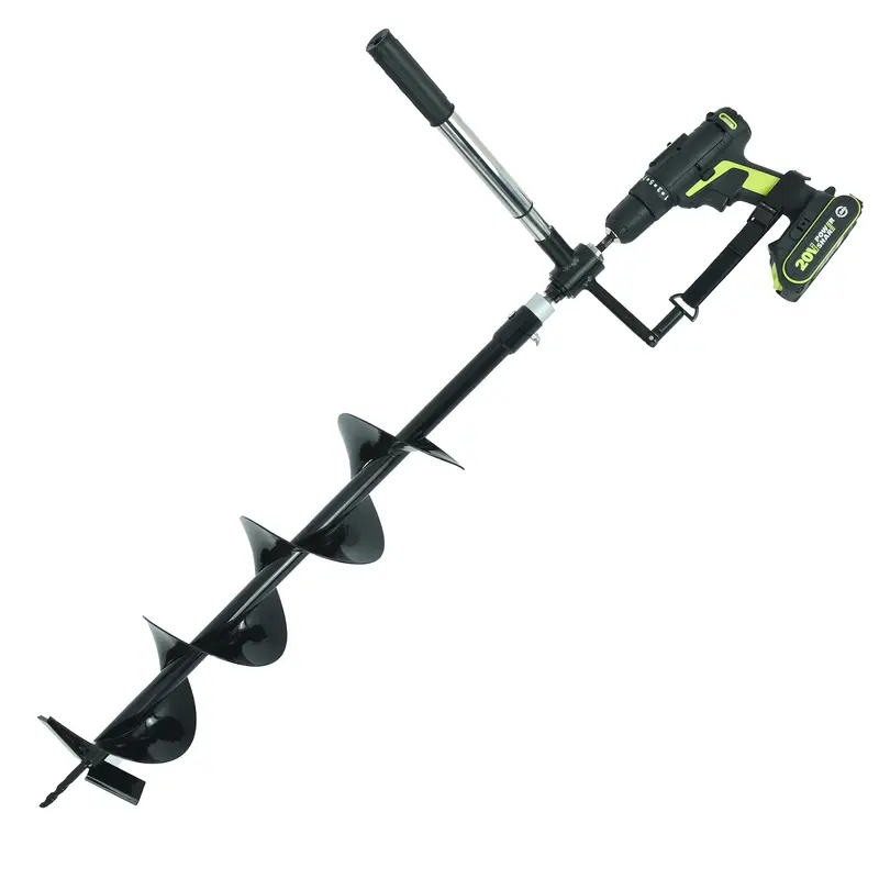 Earth Auger Electric Post Hole Digger – 6-Inch Bit, 32-Inch Depth For Fencing 1