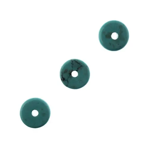 Earth'S Jewels 16-Inch Rondelle Blue Turquoise Beads 1