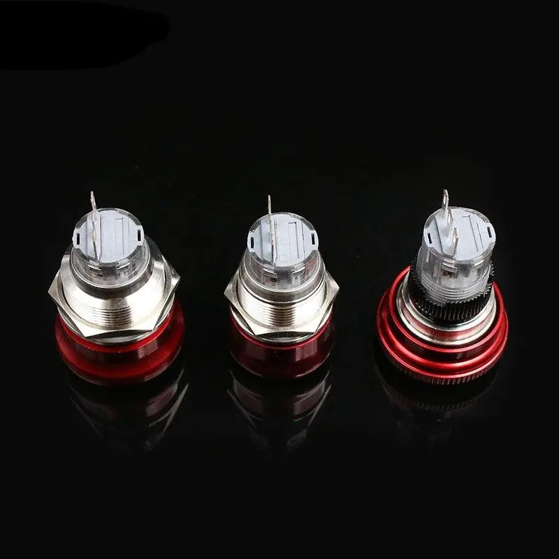 Earu 16/19/22Mm Mushroom Emergency Stop Button – 2No+2Nc Waterproof Latching Switch 4