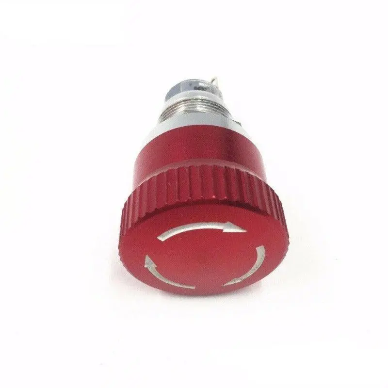 Earu 19Mm/22Mm Mushroom Cap E-Stop Button – Stainless Steel Latching Emergency Switch 1