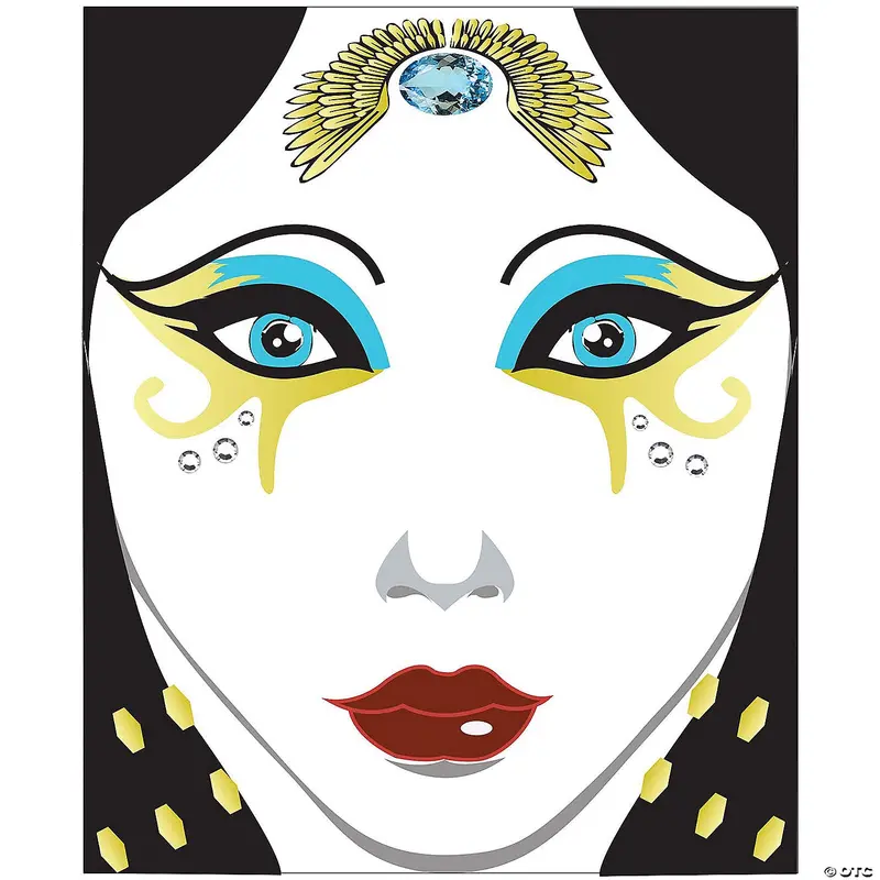 Egyptian-Themed Temporary Face Decals 1