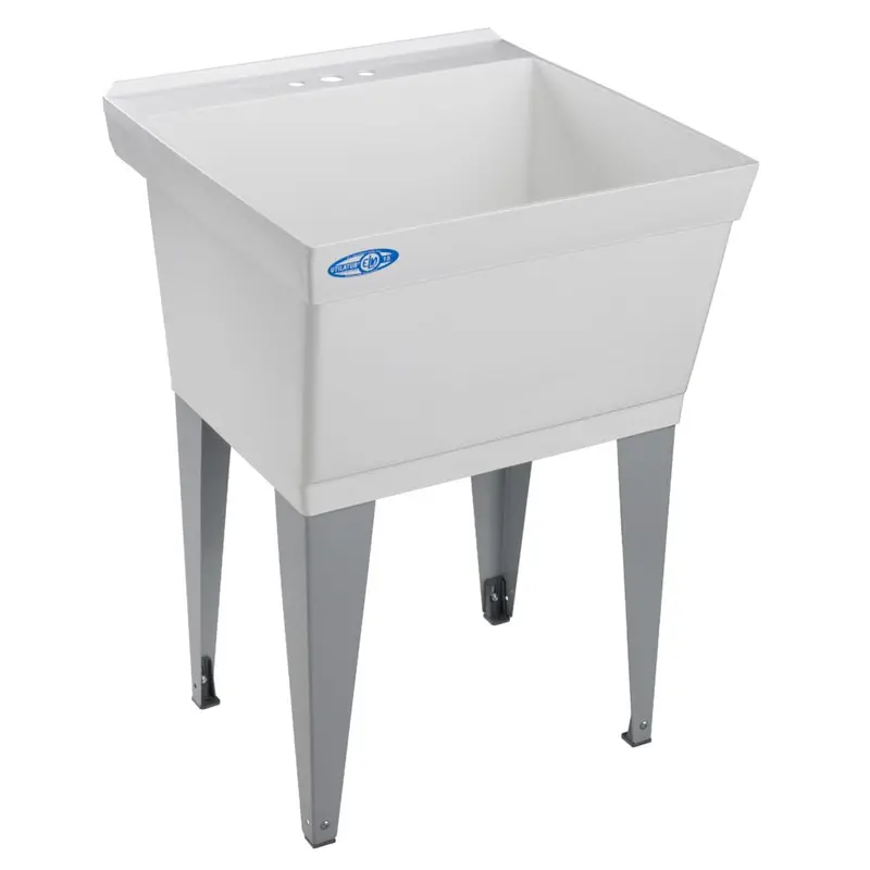 Elm Mustee Utilatub 15F Pvc Laundry Tub With Built-In Washboard – Shi0026 1